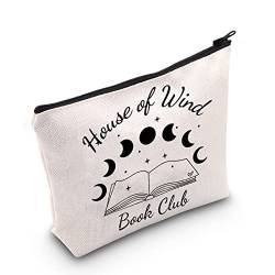MNIGIU Bookworm Geschenk House of Wind Book Club Kosmetiktasche Velaris Geschenk Acotar Make-up Tasche Buchliebhaber Geschenk Booktok Merchandise, House Of Wind Book Club von MNIGIU