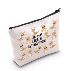 MNIGIU Känguru-Liebhaber, Geschenk, springen wie ein Känguru, Make-up-Tasche, Känguru-Keeper, inspirierendes Geschenk, Wildtierliebhaber, Jump Like A Kangaroo von MNIGIU