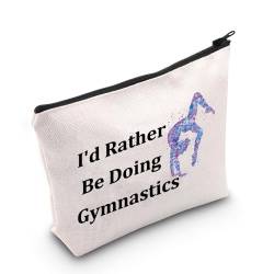 MNIGIU Make-up-Tasche für Gymnastikliebhaber, mit Aufschrift "I'd Rather Be Doing", Gymnastik von MNIGIU