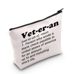 MNIGIU Veteranen-Geschenk, motivierende Zitate, Make-up-Tasche, Veteranentag, Geschenk für Soldaten, Fan, lustiges Veteranen-Zitat, Tasche, Armee-Liebhaber-Geschenk, Veteranen von MNIGIU