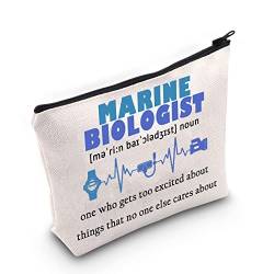 Marine Biologe Geschenk Marine Biologie Student Abschluss Geschenk Meeresliebhaber Make-up Reißverschluss Tasche für Frauen Mädchen, Marine Biologist Noun von MNIGIU
