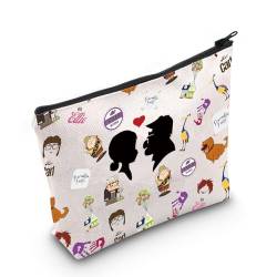 Up Movie Merchandise Carl and Ellie Make-up-Tasche mit Reißverschluss für Up-Film-Fans, Up Carl&Ellie Tasche, Medium von MNIGIU