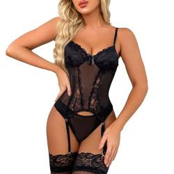 MNRIUOCII Dessous Sexy Set ReizwäSche Sexy Body Kinky Damen Bra Dessous doll Ouvert Einteilige ErotikunterwäSche Swingerclub Outfit FüR Die Frau Erotische von MNRIUOCII