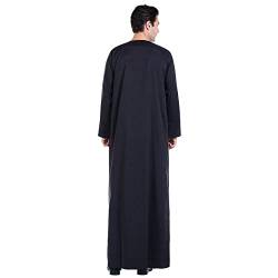 MNSWR Islamischer Königshaus-Anzug Retro-Abaya Muslimische Kleidung Männer Kleidung Muslim Langarm Lange Ärmel Kaftan Muslimische Kleider Islamische Maxikleid Muslimische Gebetskleidung von MNSWR