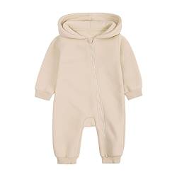 MNSWR Junge Und Mädchen Einteiliger Anzug Mit Kapuze Neugeborenes Baby Mit Kapuze Mantel Baby Mädchen Junge Strampler Baby Latzhose baby mädchen Winteroverall Baby Mädchen Fleece Overall von MNSWR