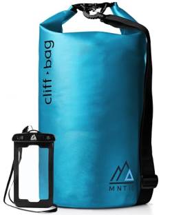 MNT10 Dry Bag “Cliff-Bag” in 20L, 30L, 40L I Drybag Rucksack für SUP, Kanu, Kajak I Wasserdichter Packsack mit Schultergurte I Seesack wasserdicht I + GRATIS wasserdichte Handyhülle (Blau, 20L) von MNT10