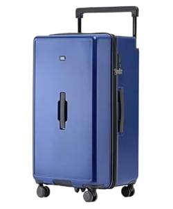 MOBAAK Koffer Reisekoffer Mit Rollen 26-Zoll-Gepäck, Verdickter Reißverschluss, Breiter Trolley, Verschleißfester Koffer, Aufgegebenes Gepäck Koffer & Trolleys (Color : Blue, Size : 26inch) von MOBAAK