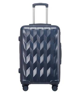 MOBAAK Koffer Reisekoffer Mit Rollen Erweiterbares Hardside-Gepäck Mit Spinner-Rädern, Reisegepäck-Teleskopgriff Koffer & Trolleys (Color : Blue, Size : 20 in) von MOBAAK