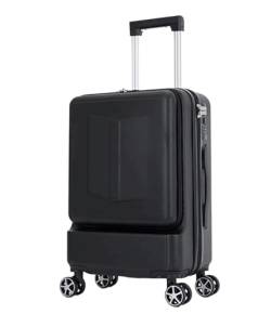 MOBAAK Koffer Reisekoffer Mit Rollen Gepäck-Koffer-Teileset, Handgepäck-Rollwagen aus ABS + PC mit Taschenfach Koffer & Trolleys (Color : A, Size : 20") von MOBAAK