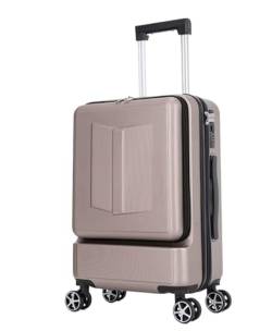 MOBAAK Koffer Reisekoffer Mit Rollen Gepäck-Koffer-Teileset, Handgepäck-Rollwagen aus ABS + PC mit Taschenfach Koffer & Trolleys (Color : C, Size : 24") von MOBAAK