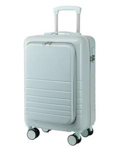 MOBAAK Koffer Reisekoffer Mit Rollen Handgepäck, Von Der Fluggesellschaft Zugelassen, Leichter Koffer, Hartschalen-Reisegepäck Koffer & Trolleys (Color : Blue, Size : 20in) von MOBAAK