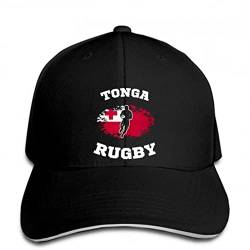 Klassisch Basecap Herren Spaß Baseball Cap Tonga Rugby Tonga National Football League Team Neutral Assault Cap Peak Hip Hop Liebhaber lustige Outdoor-Sportarten Sonnenhut Geschenk von MOBSAN