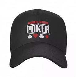 Klassisch Basecap World Series of Poker Baseball Cap Sonnenschutz Männer Frauen Verstellbare Daddy Hut Herbst Snapback Caps Trucker Mützen Hip Hop Liebhaber lustiges Geschenk von MOBSAN