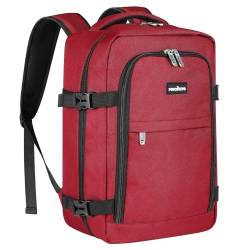 MOCOCITO Handgepäck Rucksack für Ryanair 40x20x25, Untersitz-Kabinentasche, Maximale Größe der Kabinenreisetasche Flugtasche, Gepäck Weekender mit Schultergurt Handtasche Sporttasche-20L(Rot) von MOCOCITO