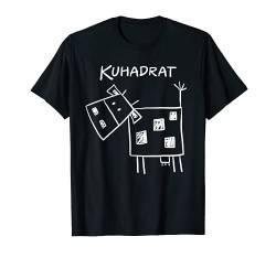 Kuh Quadrat I Kuhmotiv Wortspiel Mathematik I Kuh Sprüche T-Shirt von MODARTIS - Fun Cartoon Kühe T-Shirts I Geschenke