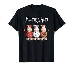 MultiKUHlti Kühe T Shirt I Multikulti Multikulturell Tshirt T-Shirt von MODARTIS - Fun Cartoon Kühe T-Shirts I Geschenke