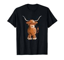 Schottisches Hochlandrind T-Shirt I Highland Rind Kuh Shirt T-Shirt von MODARTIS - Fun Cartoon Kühe T-Shirts I Geschenke