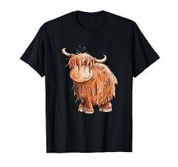 Zotteliges Schottisches Hochlandrind I Highland Rind Kuh Fun T-Shirt von MODARTIS - Fun Cartoon Kühe T-Shirts I Geschenke