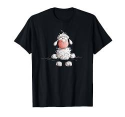 Lustiges Wolliges Schaf I Schafe Comic Fun T-Shirt von MODARTIS - Fun Cartoon Schafe T-Shirts I Geschenke