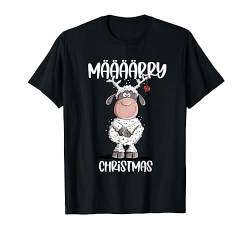 Määärry Christmas Schaf I Weihnachten Rentier Schaf T-Shirt von MODARTIS - Fun Cartoon Schafe T-Shirts I Geschenke