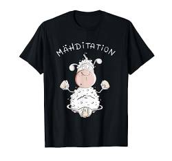 Meditation Schaf I Yoga Fun Schafe I Wortspiel T-Shirt von MODARTIS - Fun Cartoon Schafe T-Shirts I Geschenke