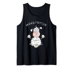 Meditation Schaf I Yoga Fun Schafe I Wortspiel Tank Top von MODARTIS - Fun Cartoon Schafe T-Shirts I Geschenke