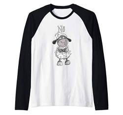 Statement Schaf I Nö Fun I Einfach Nö I Nein I Kein Bock Raglan von MODARTIS - Fun Cartoon Schafe T-Shirts I Geschenke