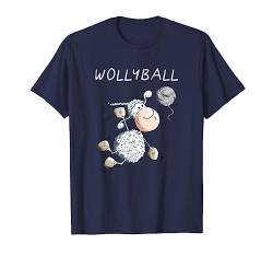 Wollyball I Volleyball Schaf Wortspiel Fun Volleyballspieler T-Shirt von MODARTIS - Fun Cartoon Schafe T-Shirts I Geschenke