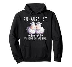 Zuhause ist wo meine Schafe sind I Lustige Schaf Sprüche Pullover Hoodie von MODARTIS - Fun Cartoon Schafe T-Shirts I Geschenke