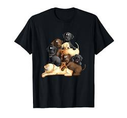 Labrador Retriever Hundehaufen I Fun Comic Hund Geschenk T-Shirt von MODARTIS - Labrador Retriever T-Shirts & Geschenke