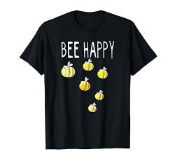 Bee Happy Bienen Schwarm I Biene Honigbiene Fun T-Shirt von MODARTIS - Lustige Cartoon Fun T-Shirts