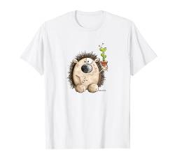 Igel In Love Mit Kaktus I Kakteen Tiermotiv Geschenk Fun T-Shirt von MODARTIS - Lustige Cartoon Fun T-Shirts