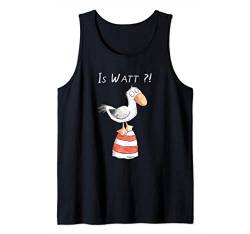 Is Watt Spruch I Nordsee Leuchtturm mit Möwe Fun Tank Top von MODARTIS - Lustige Cartoon Fun T-Shirts