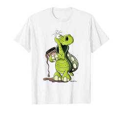 Kaffee Schildkröte T Shirt I Kaffeetrinker Funshirt T-Shirt von MODARTIS - Lustige Cartoon Fun T-Shirts