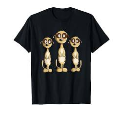 Lustige Erdmännchen I Tiermotiv für Wildtier Freunde I Fun T-Shirt von MODARTIS - Lustige Cartoon Fun T-Shirts