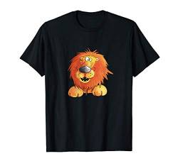 Lustiger Löwe I Sternzeichen Wildtier Tiermotiv Afrika Comic T-Shirt von MODARTIS - Lustige Cartoon Fun T-Shirts