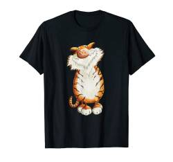 Schmunzelnder Tiger T Shirt Funshirt Tiermotiv Wildtier T-Shirt von MODARTIS - Lustige Cartoon Fun T-Shirts