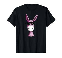 Cooler Pinker Esel I Funny Esel mit Sonnenbrille T-Shirt von MODARTIS - Lustige Esel T-Shirts & Geschenke