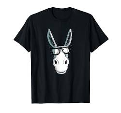 Lustiger Nerd Esel T Shirt I Tiermotiv Funshirt T-Shirt T-Shirt von MODARTIS - Lustige Esel T-Shirts & Geschenke