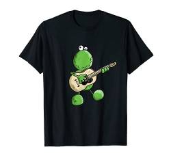 Frosch Spielt Gitarre I Sänger Gitarrist Musiker Geschenk T-Shirt von MODARTIS - Lustige Frösche T-Shirts & Geschenke