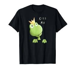 Kiss Me Frosch Mit Krone T Shirt I Froschkönig Fun Shirt T-Shirt von MODARTIS - Lustige Frösche T-Shirts & Geschenke