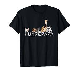Happy Hundepapa I Hunde Herrchen oder Papa Fun Geschenk T-Shirt von MODARTIS - Lustige Hundemotiv T-Shirts & Geschenke
