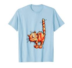 Freche Rote Katze T Shirt I Katzenmotiv für Katzenfreunde T-Shirt von MODARTIS - Lustige Katzen T-Shirts & Geschenke