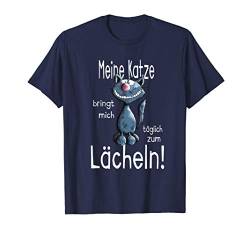 Lachende Katze I Katzenmotiv Katzendruck Katzen Sprüche Fun T-Shirt von MODARTIS - Lustige Katzen T-Shirts & Geschenke