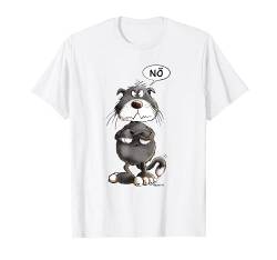 Nö Katze I Schwarze Katze Spruch Statement Katzen Druck T-Shirt von MODARTIS - Lustige Katzen T-Shirts & Geschenke