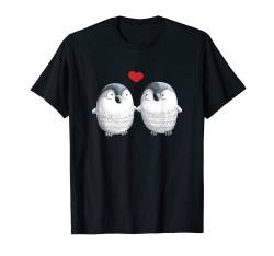 Pinguine In Love T Shirt I Tiermotiv TShirt I Damen Kinder T-Shirt von MODARTIS - Lustige Pinguin T-Shirts & Geschenke
