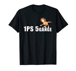 1 PS 5 Gänge T Shirt Rennpass Islandpferd Funshirt Isländer von MODARTIS - Pferde Cartoon T-Shirts & Geschenke