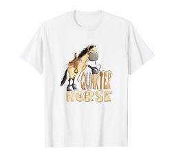 Happy Buckskin Quarter Horse T-Shirt I Westernreiten Shirt T-Shirt von MODARTIS - Pferde Cartoon T-Shirts & Geschenke