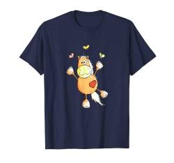 Happy Pferd Mit Schmetterlingen T Shirt I Pferdefan T-Shirt T-Shirt von MODARTIS - Pferde Cartoon T-Shirts & Geschenke