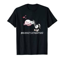 Mich Knutscht Mein Pferd T Shirt Pferdespruch Funshirt T-Shirt von MODARTIS - Pferde Cartoon T-Shirts & Geschenke